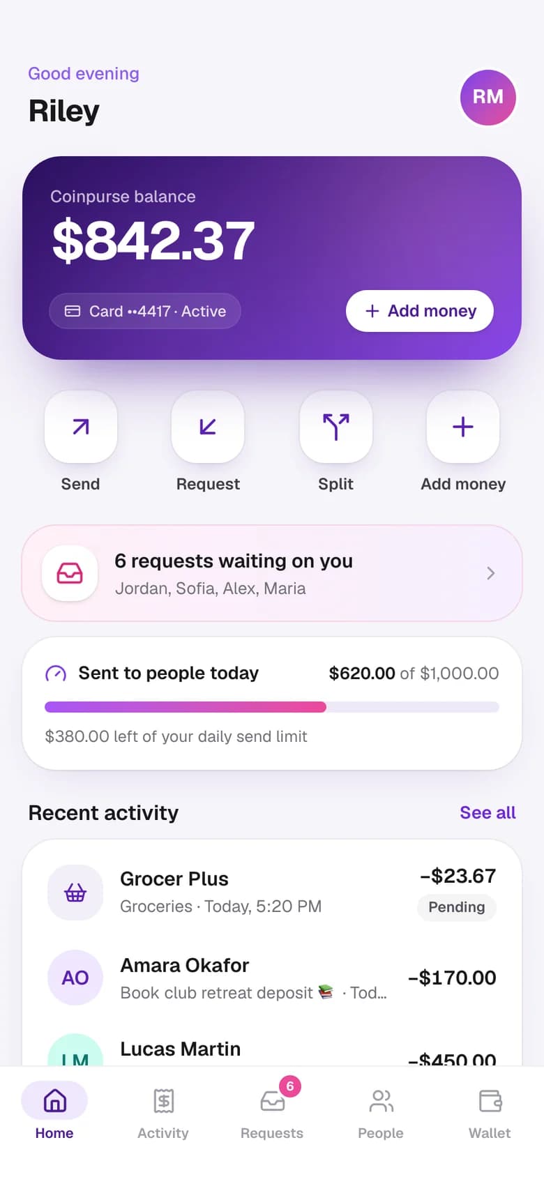 Coinpurse, a payments wallet twin